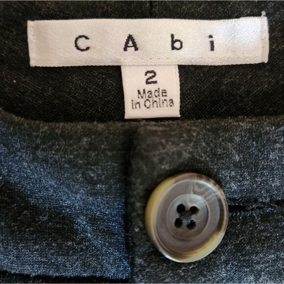 CAbi Pants Favorite‎ Trouser Flare Bootcut 141 Gray Ponte Knit Stretch 2 - Picture 9 of 12